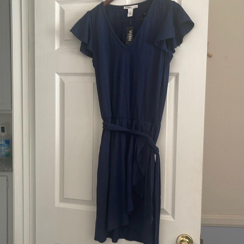 New White  House black Market women’s dress size small dark blue. NWT.